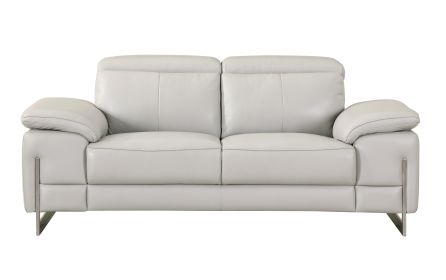 Global United Top Grain Italian Leather Loveseat