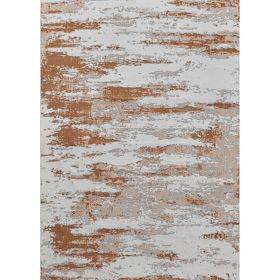 ZARA Collection Abstract Super Soft Gray and Brown Rug