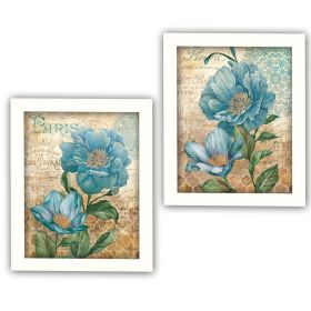 "Paris Blue Collection" 2-Piece Vignette Wall Art