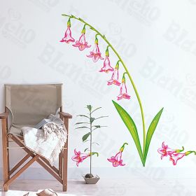 Pink Lily Valley - Wall Decal Stickers Appliques