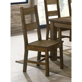 Golden Brown Ladder Back Dining Chairs (Set of 2)