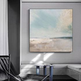 Hand Painted Oil Paintings Abstract Seascape Beach (Style: 1, size: 60x60cm)