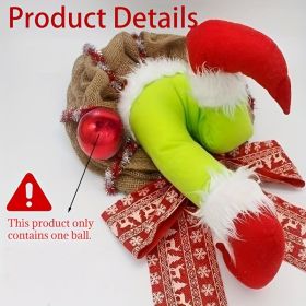 Christmas Thief Wreath Front Door Decoration, Indoor And Outdoor (size: 50cm/19.6in)