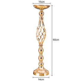 Gold/Silver Wedding Candle Holders Decor Table Centerpiece (Color: Gold Large, Ships From: China)